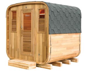 Sauna d'extérieur traditionnel vapeur Gaïa Nova 6 places - Holl's