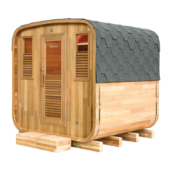 Sauna d'extérieur traditionnel vapeur Gaïa Nova 6 places - Holl's