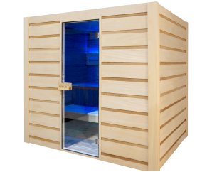 Sauna d'intérieur tradtionnel vapeur Eccolo 6 places - Holl's