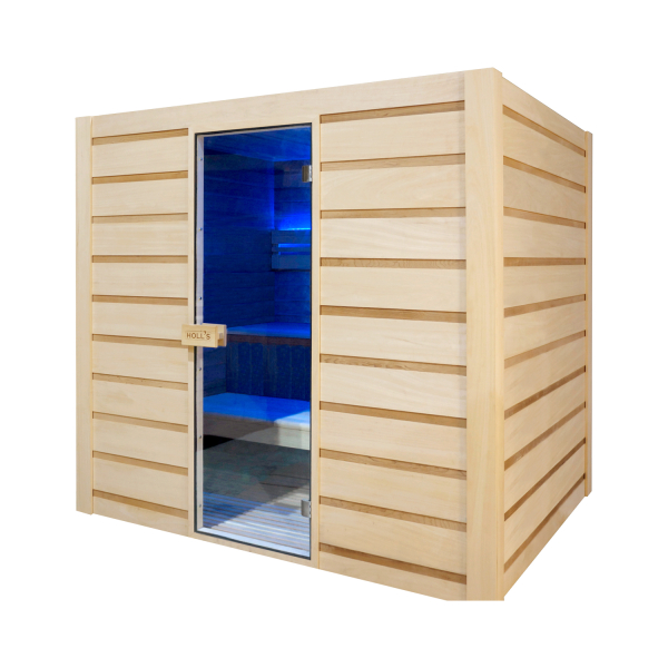 Sauna d'intérieur tradtionnel vapeur Eccolo 6 places - Holl's