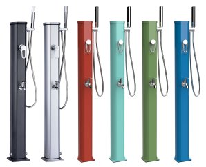 Douche extérieure solaire pour piscine – Modèle Jolly Go 20 L – FORMIDRA