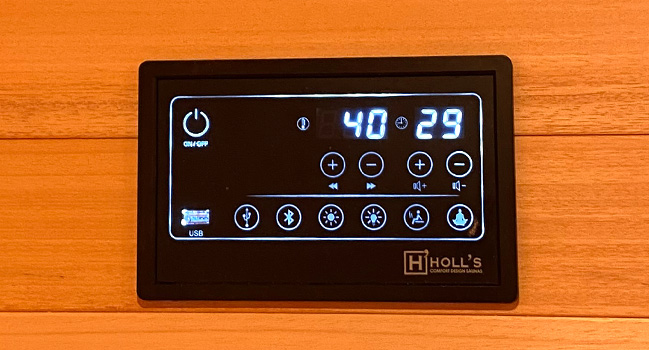 Sauna d'intérieur hybride (traditionnel + infrarouge) Combi 4 places - Holl's