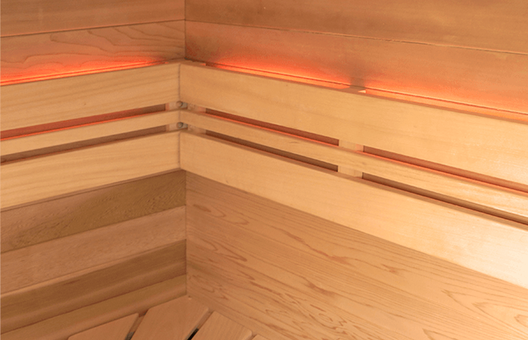 Sauna d'intérieur traditionnel vapeur Eccolo 6 places - Holl's