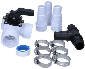 Kit By-Pass raccordement pompe à chaleur pour piscine hors sol 32-38 mm