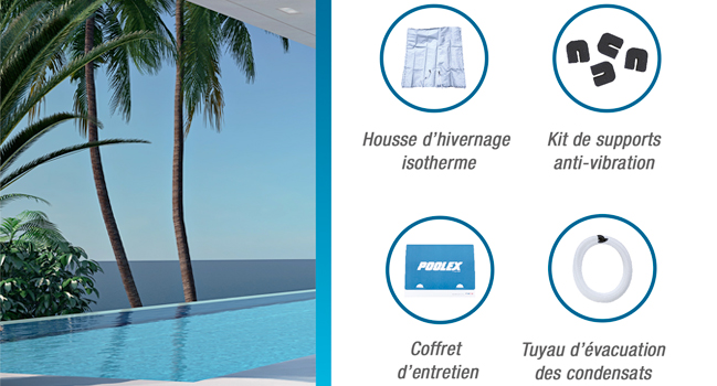 Pompe à chaleur Full Inverter Poolex Q-line 5 kW - Pour piscine de 20 à 35 m3