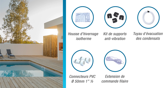 Pompe à chaleur Poolex Silent Max Full Inverter 80 - Pour piscine de 35-45 m3