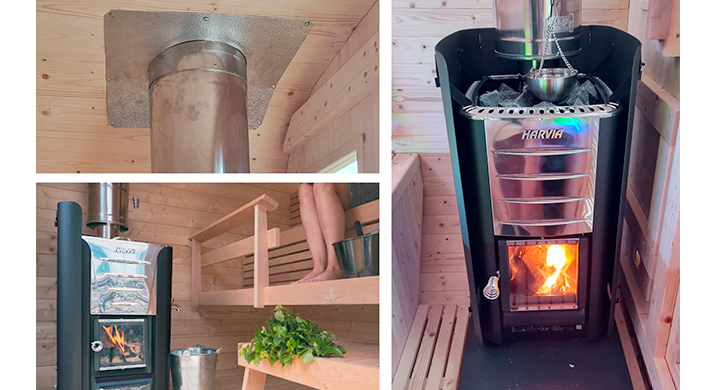 Poêle à bois pour sauna HARVIA M3 jusqu'à 13m3