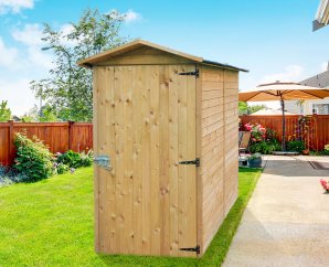 Armoire de jardin en bois TRADITIONAL | 90 x 183 cm | Bois autoclave | 12 mm d'épaisseur