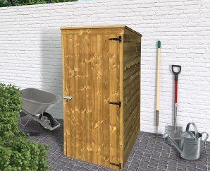 Armoire de jardin en bois MODERN | 90 x 96 cm | Bois autoclave | 12 mm d'épaisseur