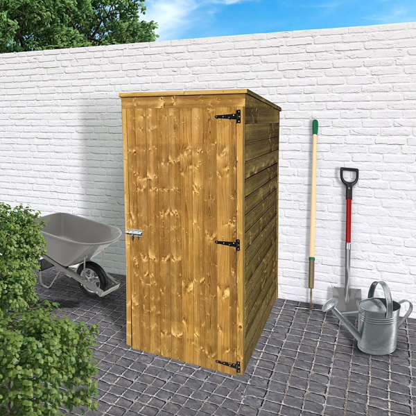 Armoire de jardin en bois MODERN | 90 x 96 cm | Bois autoclave | 12 mm d'épaisseur