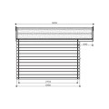 Abri de jardin en bois DOLE | 388 x 298 cm | Bois brut ou autoclave | 28 mm d'épaisseur