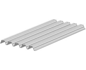 Plaque de toit en acier laqué en gris foncé pour carport SOLID