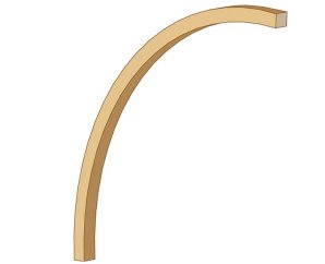 Poteau d'entrée en arc 12x12x242cm pour carport modulable Solid