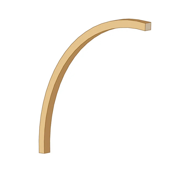 Poteau d'entrée en arc 12x12x242cm pour carport modulable Solid