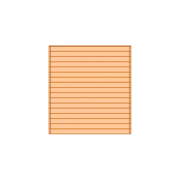 Paroi avant (face) pleine pour caport en bois Solid