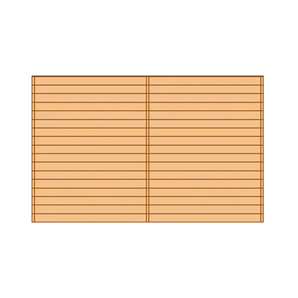 Paroi avant (face) pleine pour caport en bois Solid