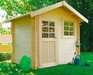 Abri de jardin en bois SARAN | 298 x 198 cm | Bois brut ou autoclave | 28 mm d'épaisseur