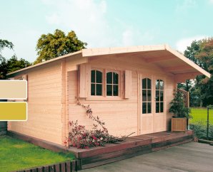 Abri de jardin en bois CHAMBERY | 478 x 418 cm | Bois brut ou autoclave | 40 mm d'épaisseur