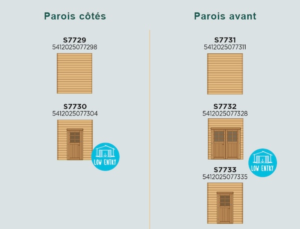 Carport en bois toit plat modulable | 306 x 506 cm + extension possible | Bois autoclave