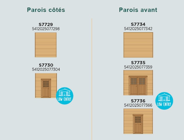 Carport en bois toit plat modulable | 406 x 506 cm + extension possible | Bois autoclave