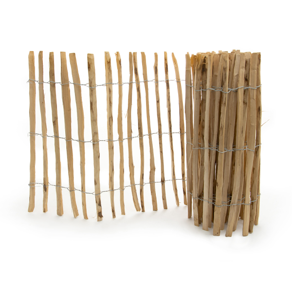 Ganivelle en bois de noisetier | 500 x 100 cm | 40-50 mm d'épaisseur 