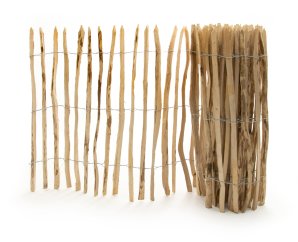 Ganivelle en bois de noisetier | 500 x 120 cm | 40-50 mm d'épaisseur 