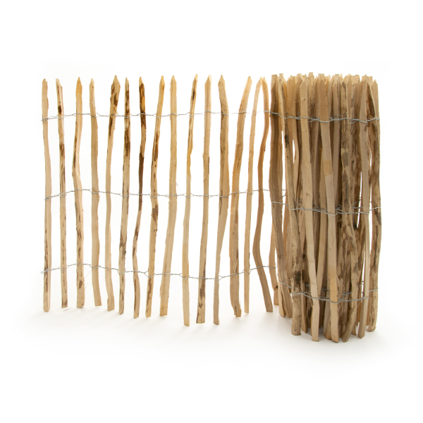 Ganivelle en bois de noisetier | 500 x 120 cm | 40-50 mm d'épaisseur 