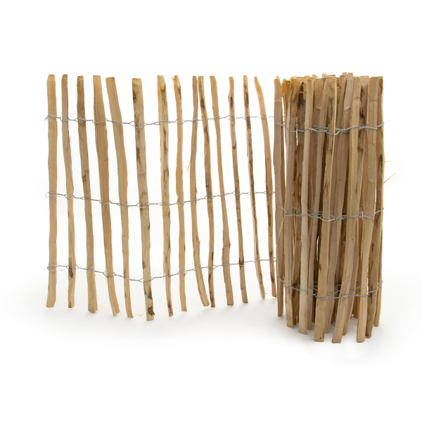 Ganivelle en bois de noisetier | 500 x 150 cm | 40-50 mm d'épaisseur 