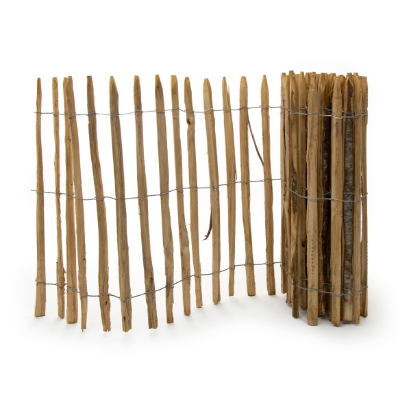 Ganivelle en bois de Châtaignier | 500 x 150 cm | 40-50 mm d'épaisseur 