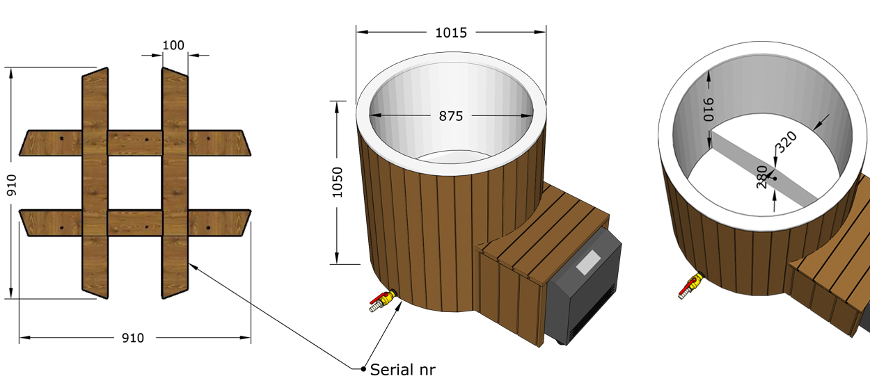 Bain glacé en bois – Ice Bath Ø102 cm + pompe à chaleur