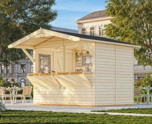Kiosque de vente en bois Stella 3,11 x 2,67 m – Palmako