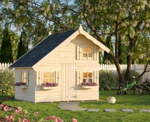 Kit maisonnette en bois pour enfant Tom 2,58 x 2,24 m – Palmako