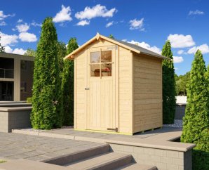 Abri de jardin en bois 317 | 1,8 à 2,1 m² | 2 coloris | 19 mm d'épaisseur