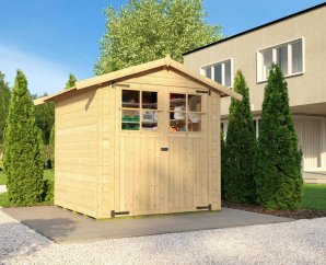 Abri de jardin en bois 316 | 2,8 à 7,2 m² | 2 coloris | 19 mm d'épaisseur