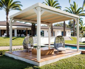 Pergola en bois autoportée Strasbourg – Plusieurs dimensions au choix – MADERLAND
