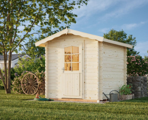 Abri de jardin en bois 3,8 m² (200x200 cm) Palmako Vivian – Kit à monter avec toit double pente