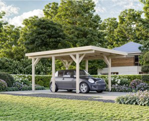 Carport voiture en bois Karl 3,60 x 5,12 m – Palmako