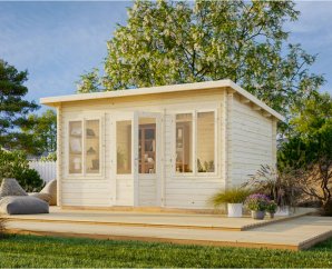 Abri de jardin en bois Lisa 4,40 x 3,66 m – Palmako