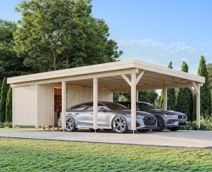 Carport 2 voitures Karl 6 x 5,12 m – Palmako