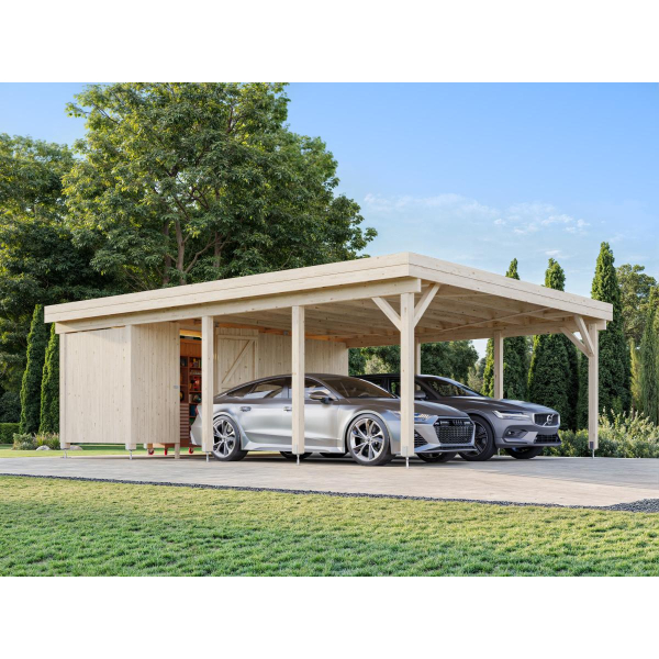 Carport 2 voitures Karl 6 x 5,12 m – Palmako