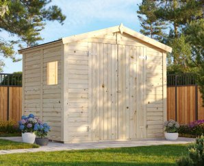 Petit chalet bois 243 x 190 cm | Bois brut | Dan | 4,5 m²