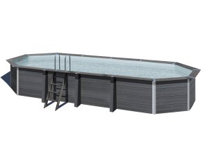 Piscine composite ovale 8,04 m x 3,86 m x H 1,24 m – GRÉ