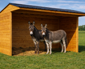 Abri pour animaux en bois traité – Modèle 400 x 292 cm