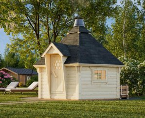 Chalet de jardin Eva Ø 372 cm – Palmako