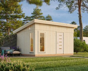 Chalet en pin du nord brut ETTA | 452 x 330 | Bois Brut | 88 mm d'épaisseur