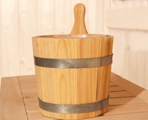 Seau à infusion sauna weka en bois – 5 litres