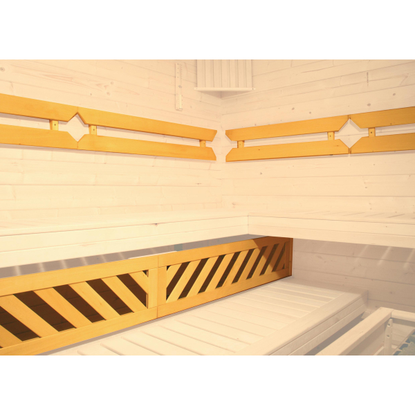 Pack confort WEKA 2 – dossiers et panneau de chaise longue pour grand sauna