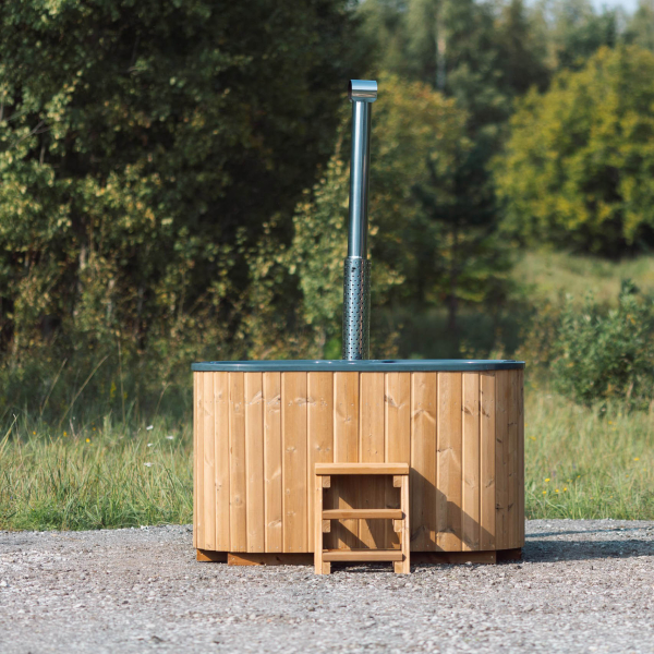 Bain nordique ovale en fibre de verre – 2 personnes (1,85 × 0,95 m) – Baltresto