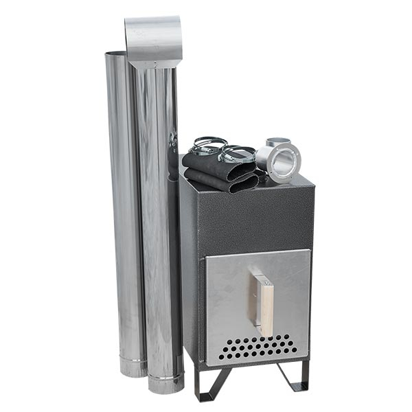 Poêle à bois extérieur en aluminium 27 kW