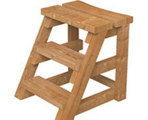 Escalier pour bain nordique en épicéa Baltresto